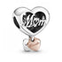 Pandora Rose Two Tone Mum Family Heart Charm 789372C00