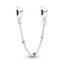 Pandora Triple Blue Stone Safety Chain 791688C01-05