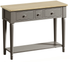 Pewter oak Console table
