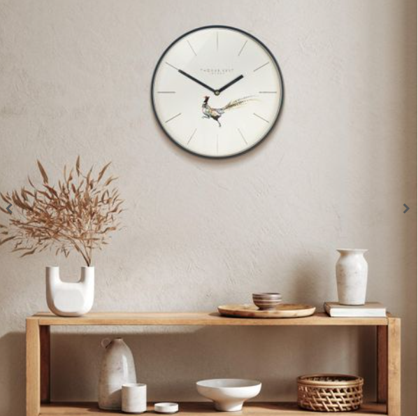 Thomas Kent 12'' Woodland Pheasant Wall Clock