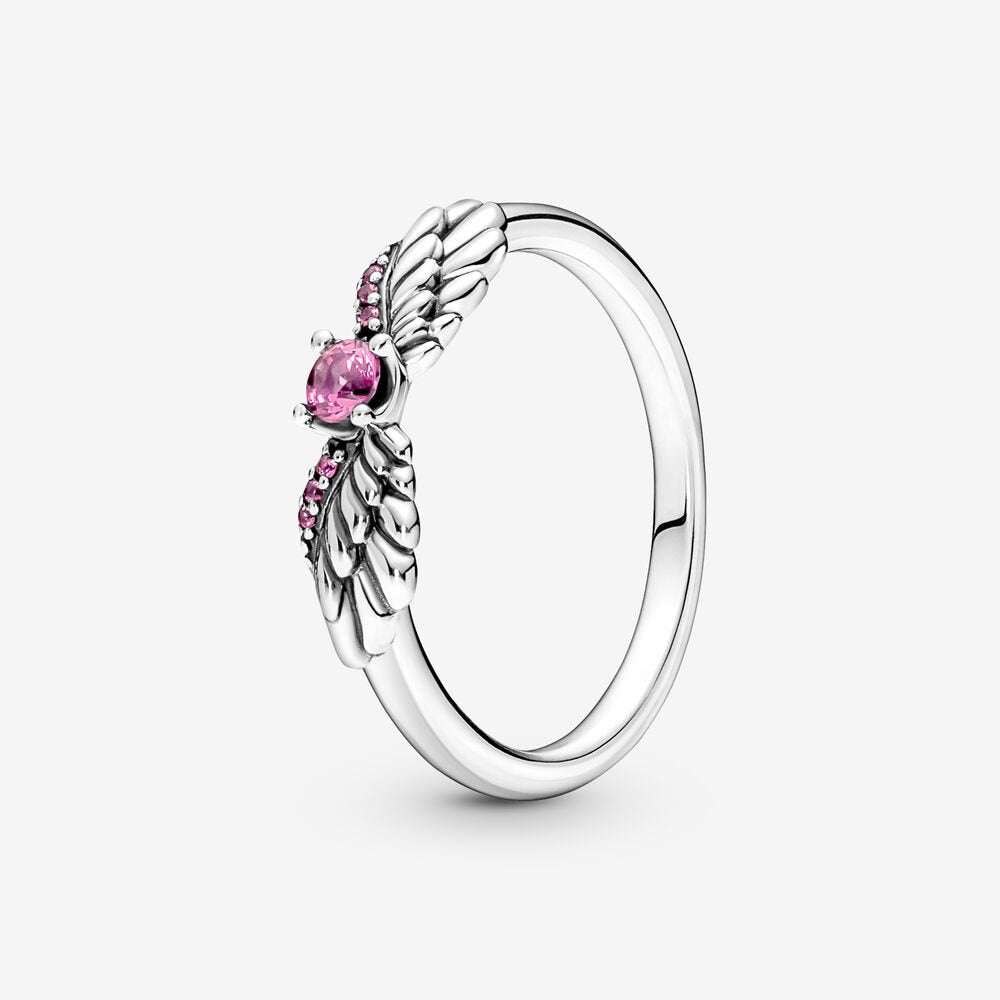 Pandora Pink Angel Wings Ring.