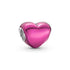 Pandora Metalic Pink Heart Charm. 799291C03