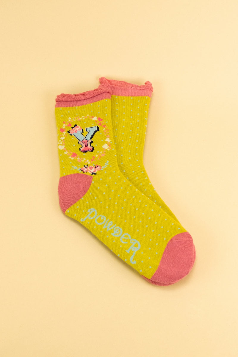 Powder A-Z Ankle Socks Y