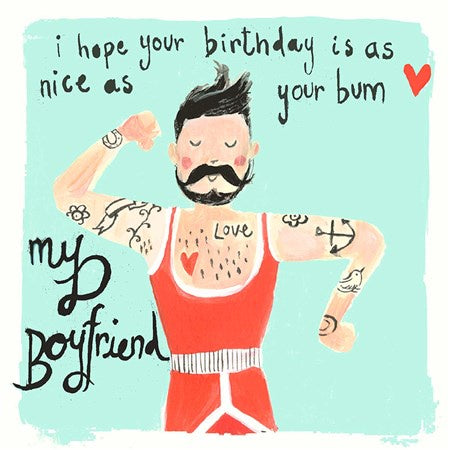 Birthday Boyfriend I Hope Your Card