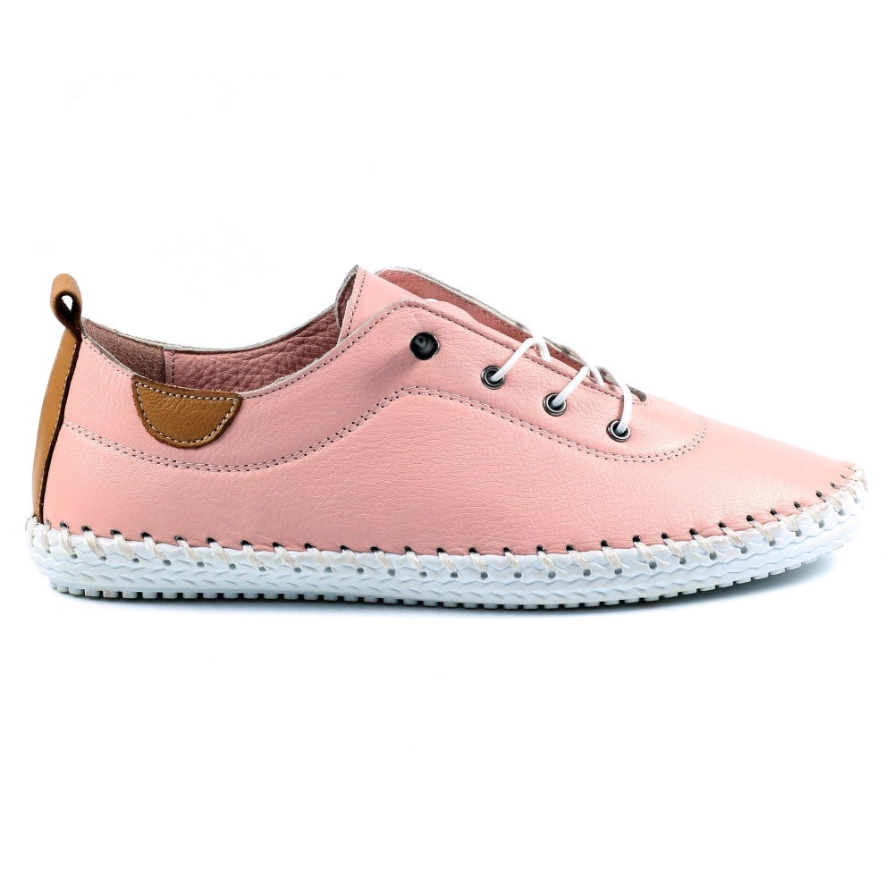 Lunar St Ives Pink Plimsoll