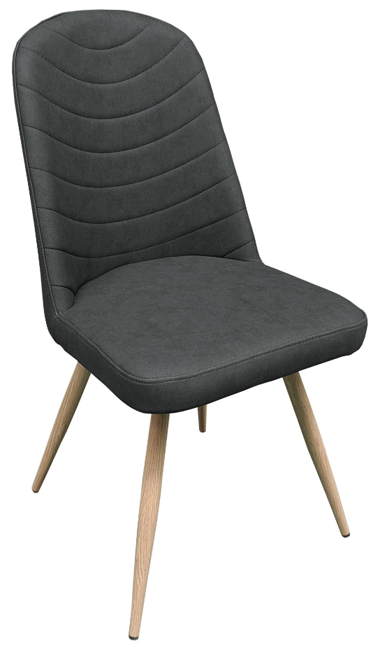 Sweden Dark Grey PU  Wipe Clean Dining Chair