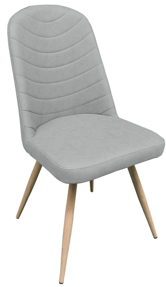 Sweden Light Grey PU Wipe Clean Dining Chair